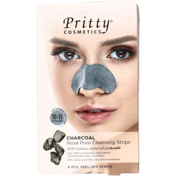 Pritty Charcoal nose pore cleansing strips 6pcs