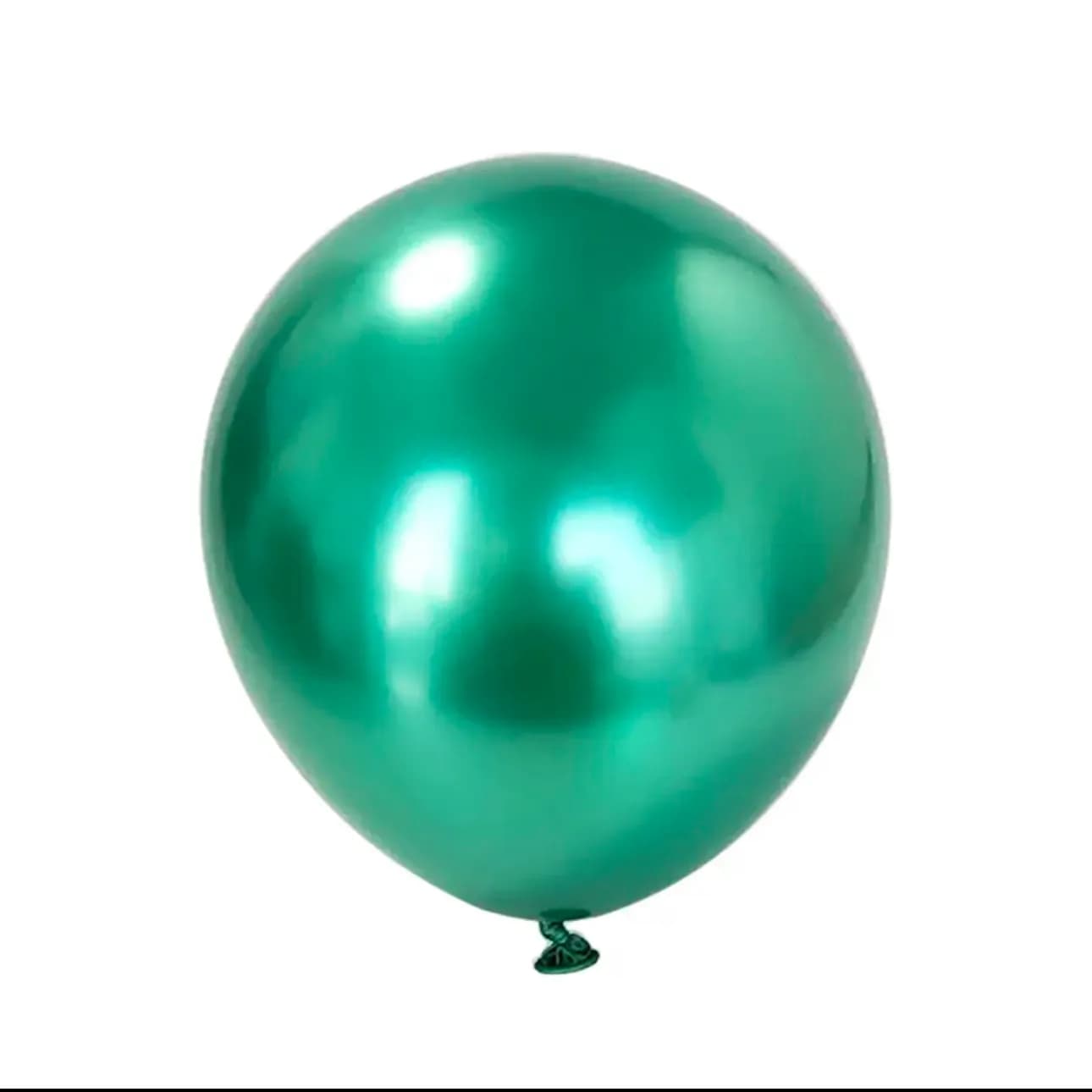 Green Chrome Helium Balloon