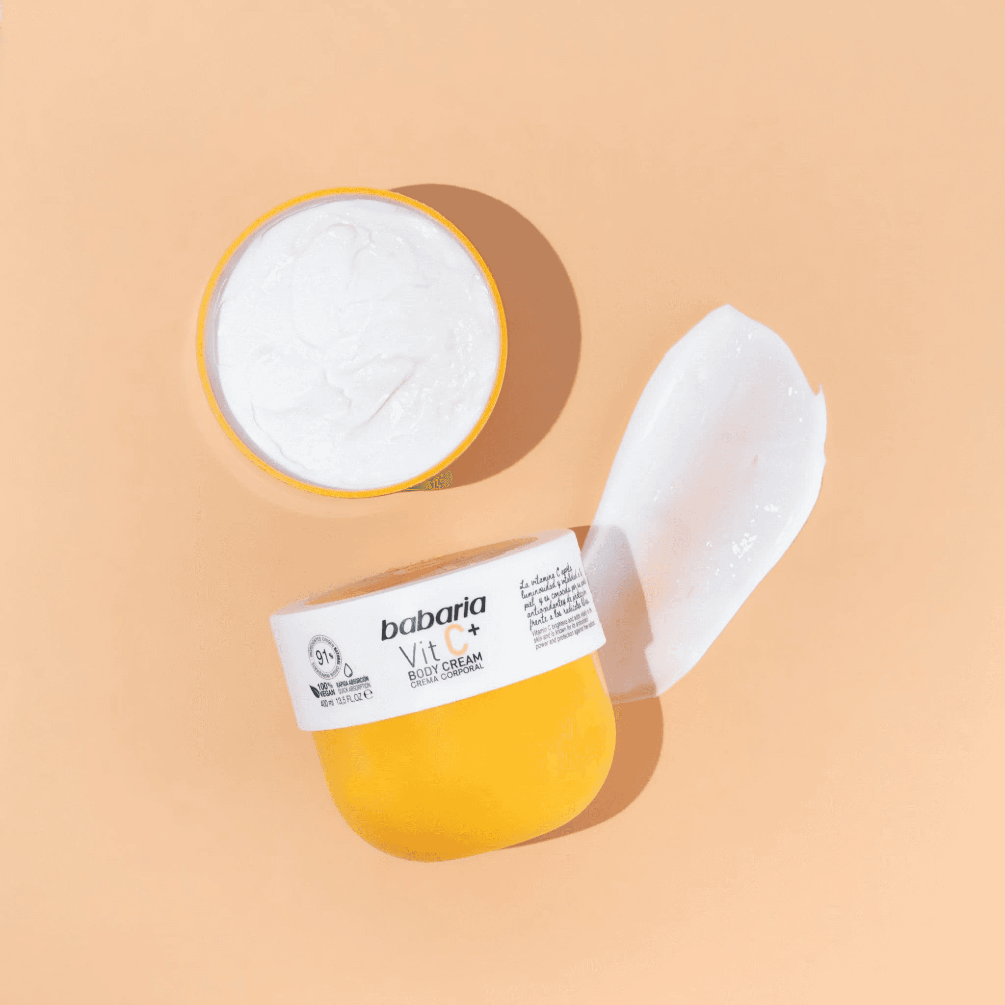 Babaria Vit C+ Body cream for skin hydration & protection all skin types 400ml