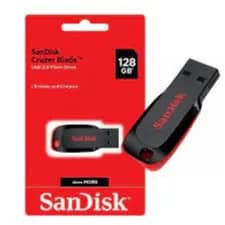 Sandisk 128Gb Cruzer Blade Usb 2.0 Flash Drive