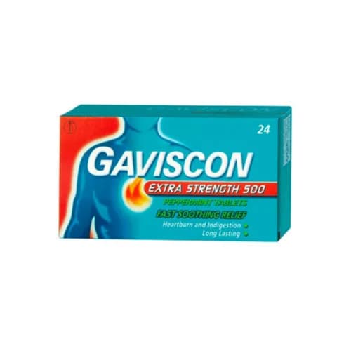 Gaviscon 500 Mg Tablet 24's