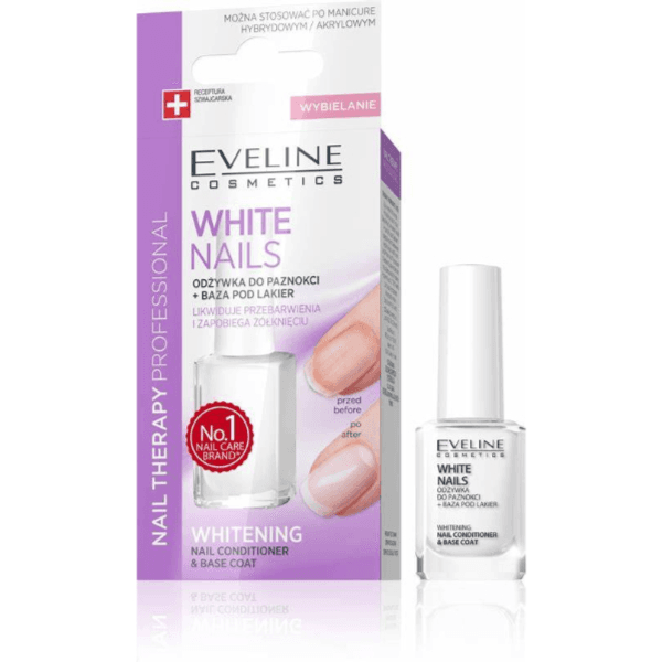 Eveline Whitening Nail Conditioner & Base Coat 12Ml