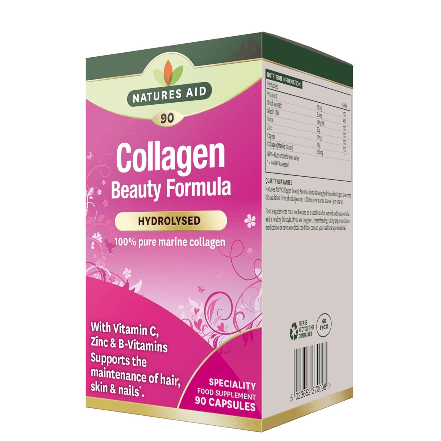 Natures Aid Collagen 90 Cap