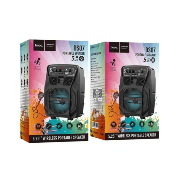 Hoco DS07 Wireless Portable Speaker With Microphone