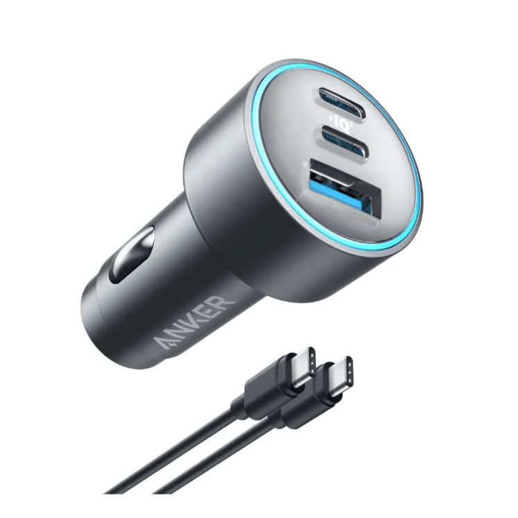 ANKER  67W POWERFUL TRIPLE - PORT CAR CHARGER WITH TYPE-C CABLE - B2731HA1