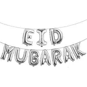 Eid Mubarak Foil Balloon Filled With Oxygen-16 Inch