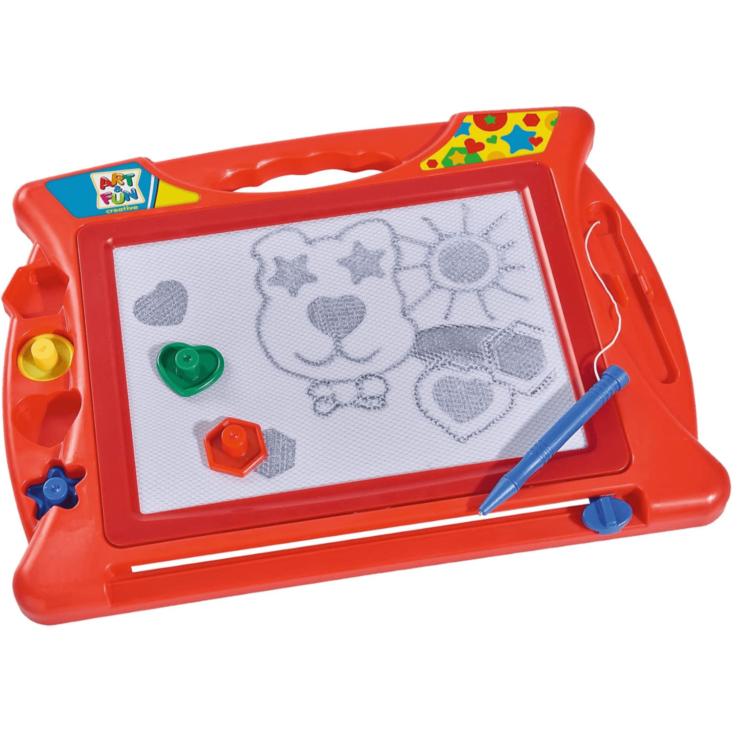 Simba Magic Drawing Board Scribbler With 4 Stamps And Magnetic Pen