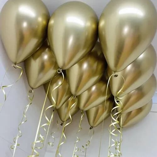 Bunch Of Gold Balloon With Helium