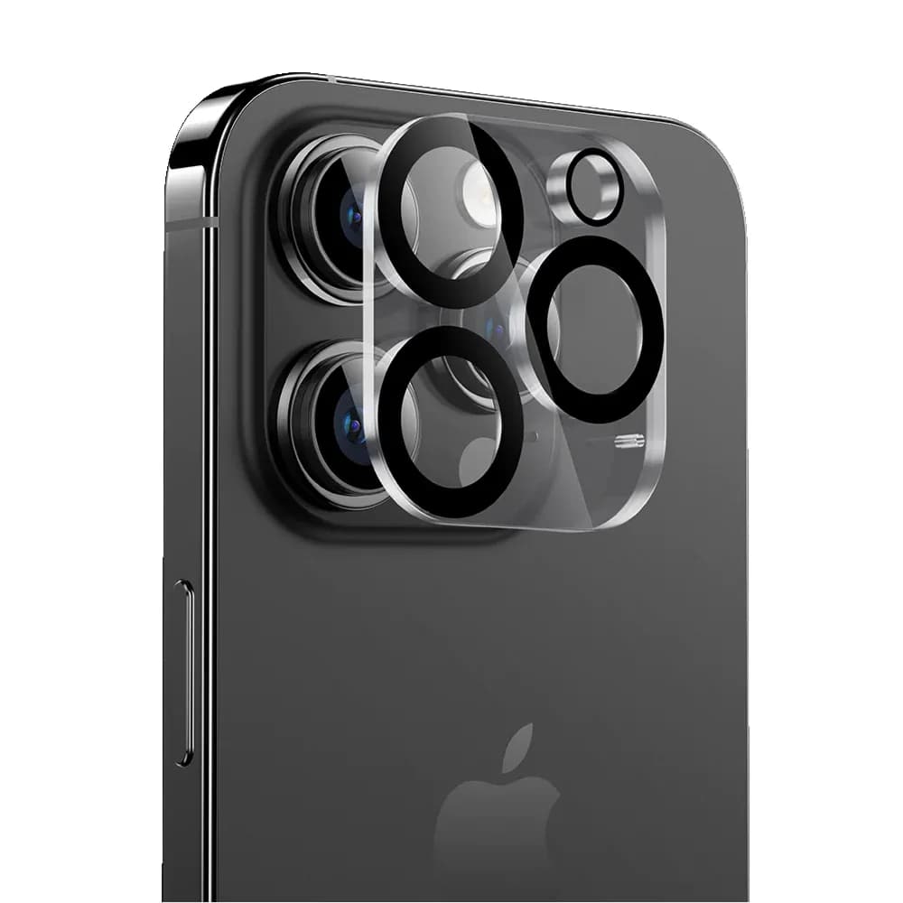 Camara Lens Protector For iphone 15 Pro Black Camara glass