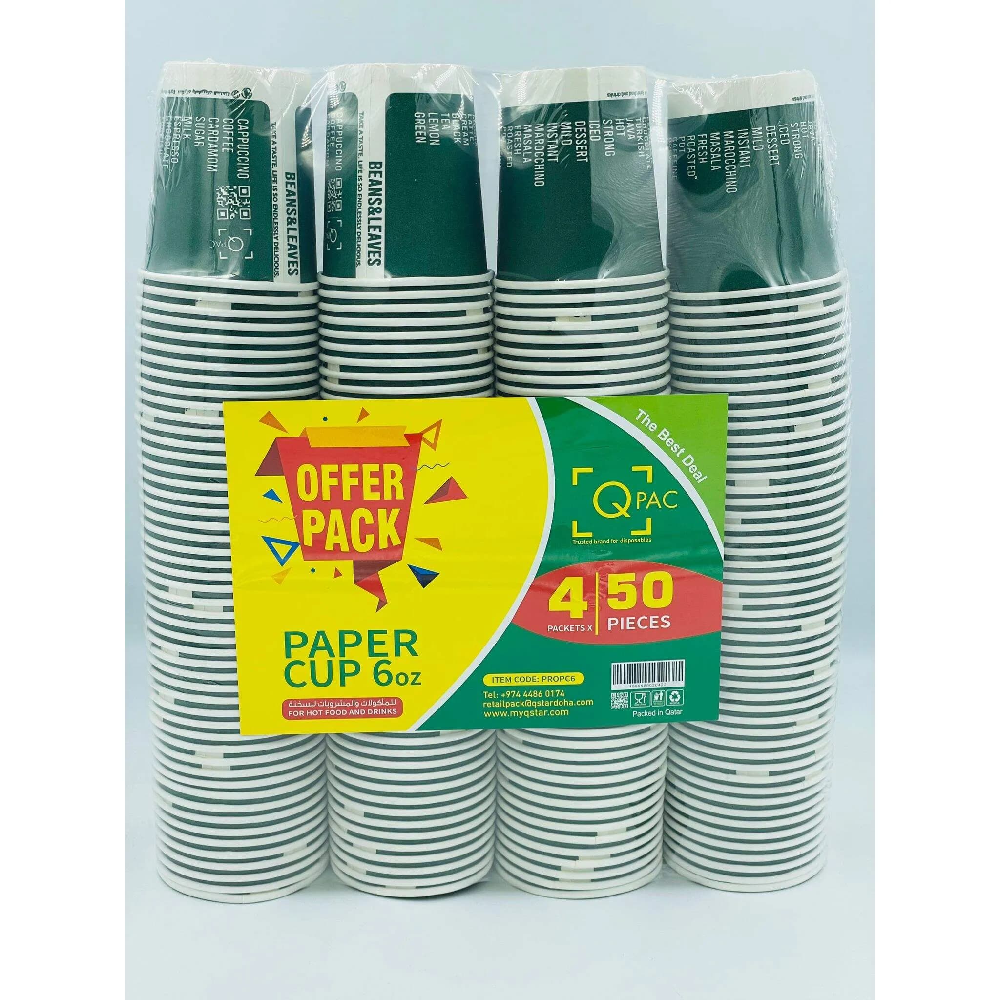 Paper Cup 6 Oz (4x50)