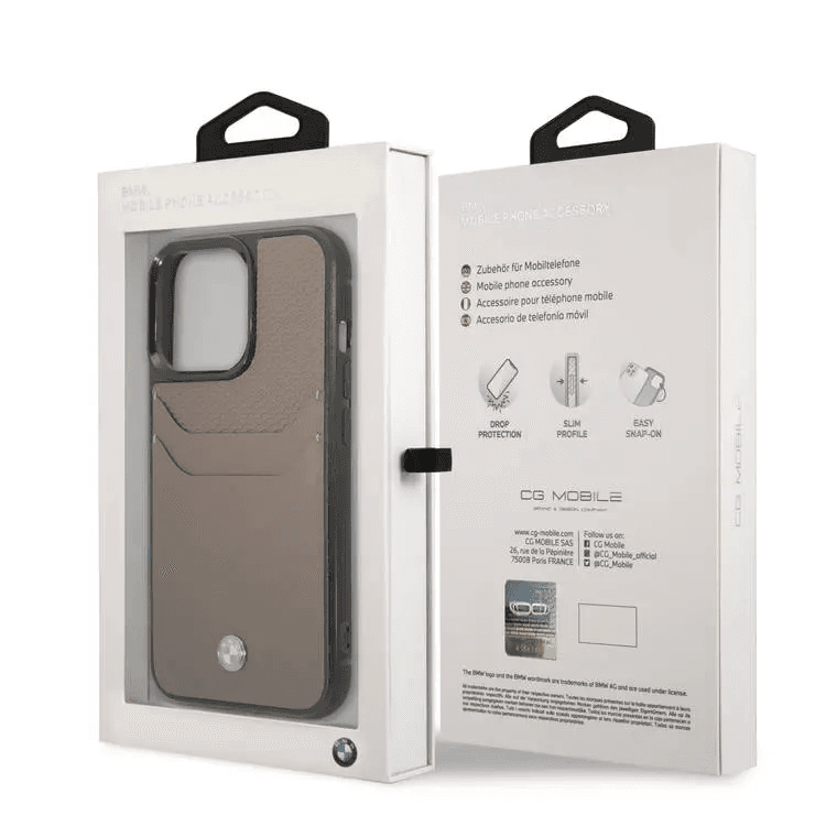 Cover IPhone 14 Pro BMW original light brown