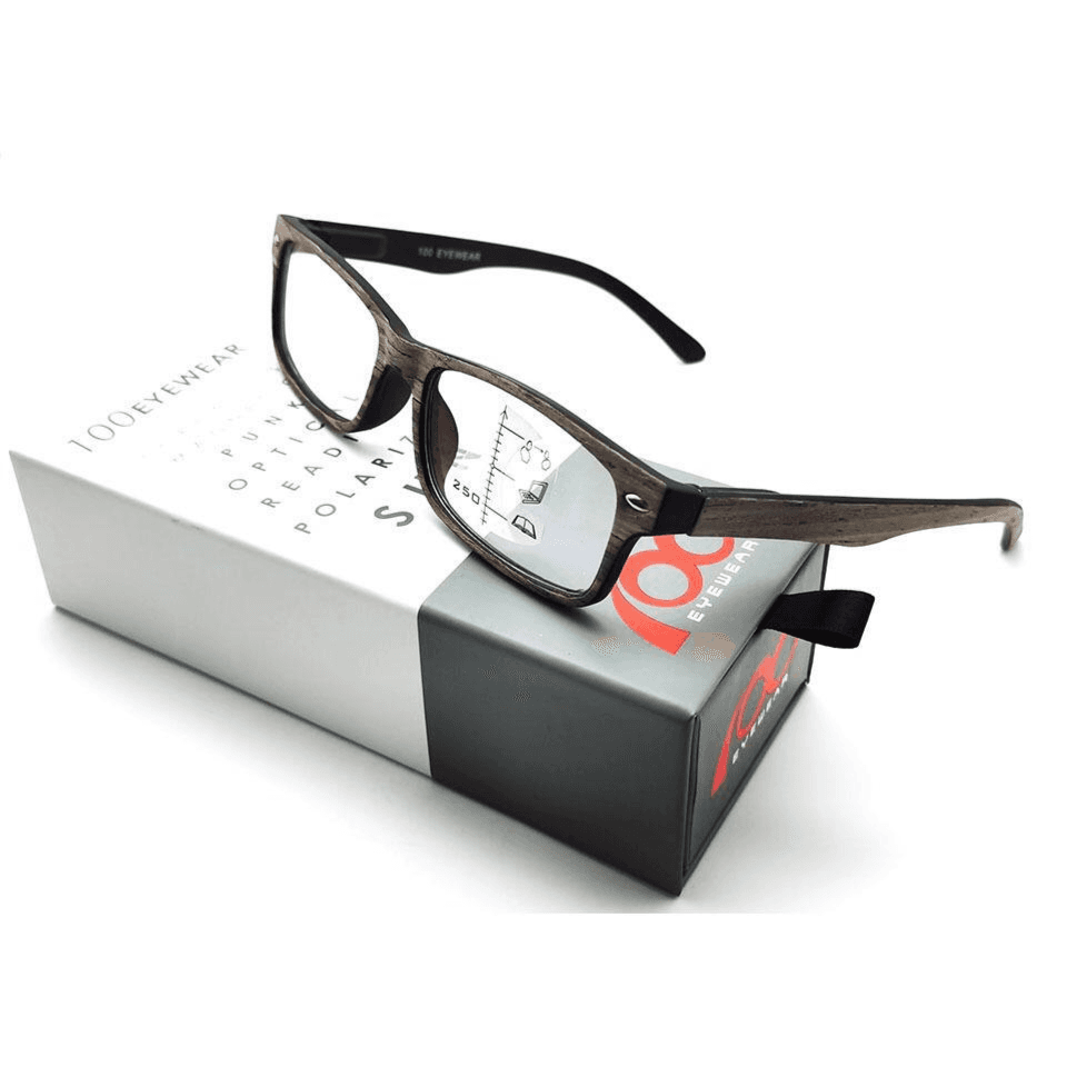 Medical Reading Glass Power +1 Black+Tree Bark