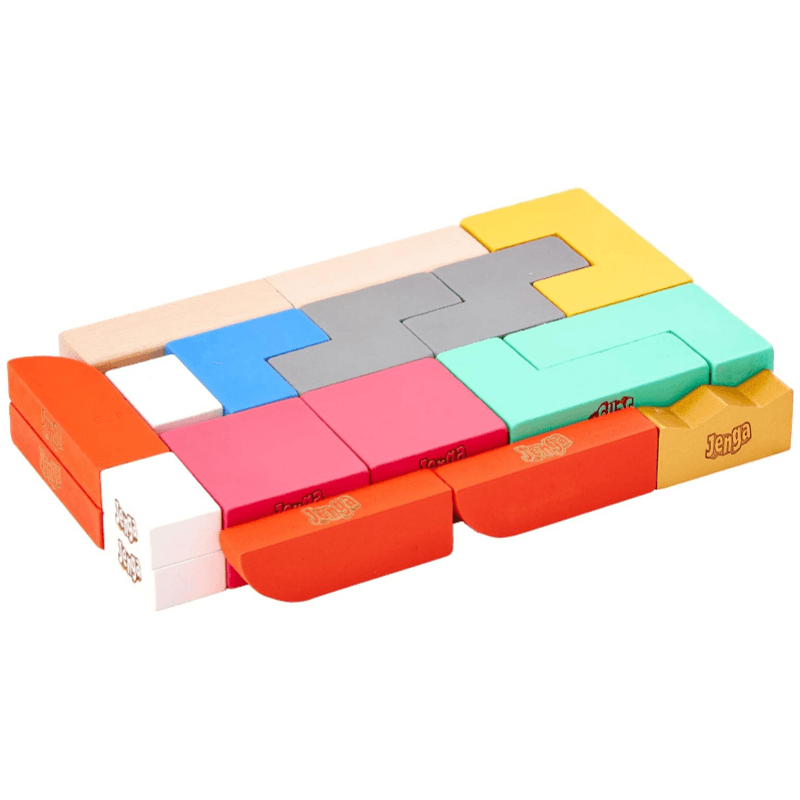 Monopoly Jenga Maker, Wooden Blocks, Stacking Tower Games For Kids - Gslt128
