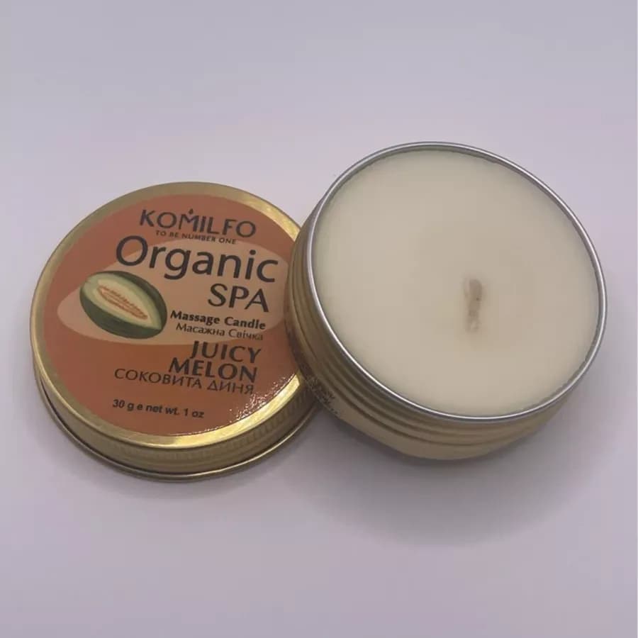 Komilfo Organic Spa Massage Candle Juicy Melon