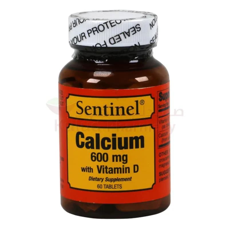 SENTINAL CALCIUM 600MG WITH VITAMIN D