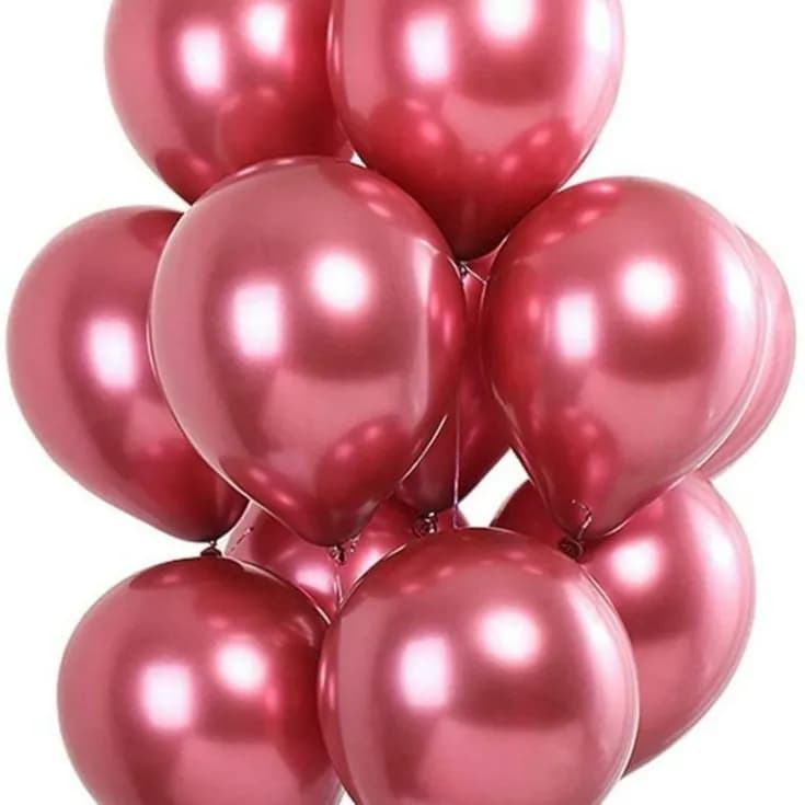 Bunch Of Rose Gold Balloon With Helium