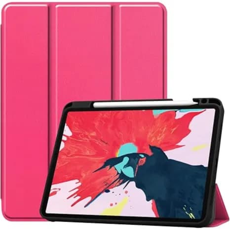 Book Cover Smart Case for iPad Pro 11 Inch - Hot Pink