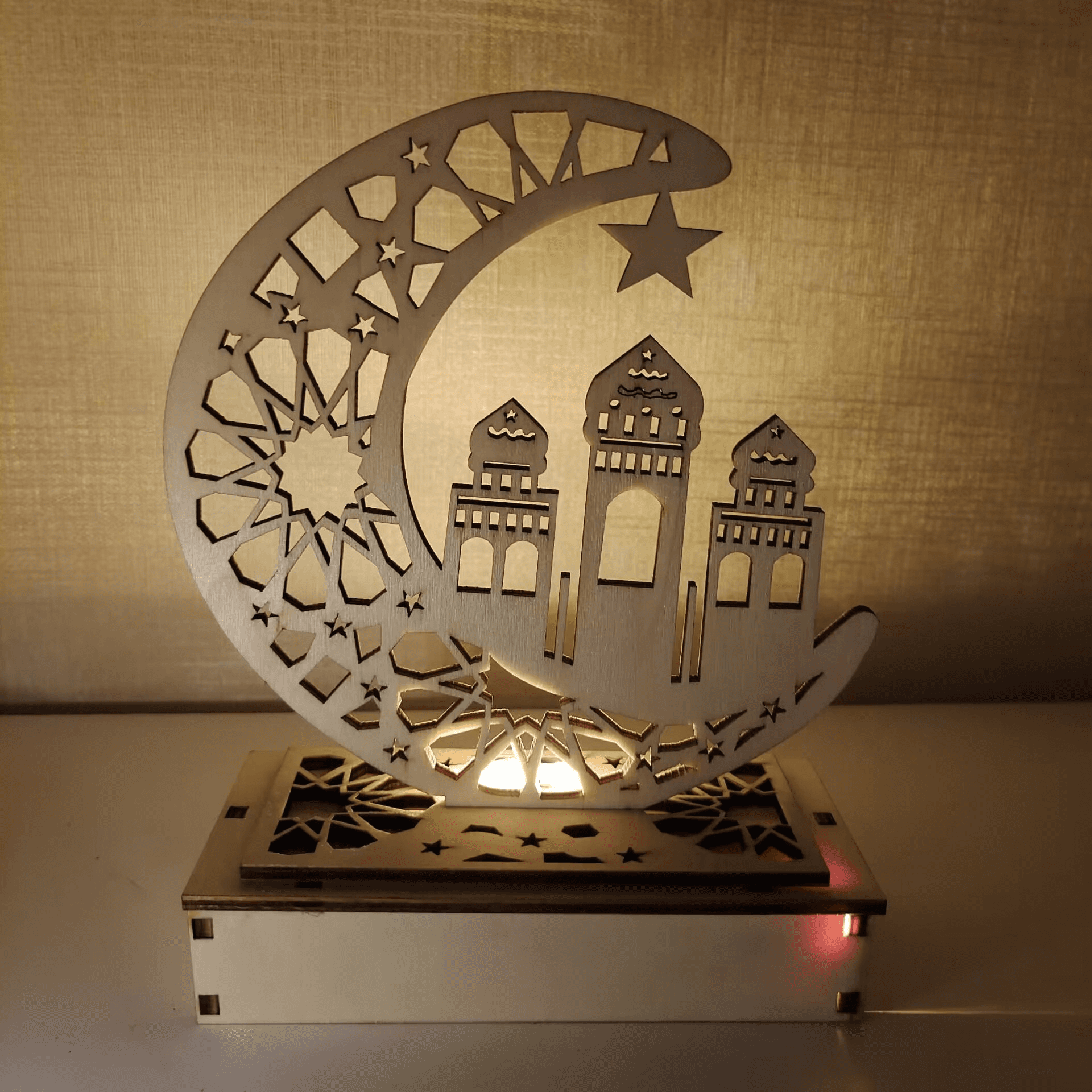 Ramadan Wood Décor With Lights