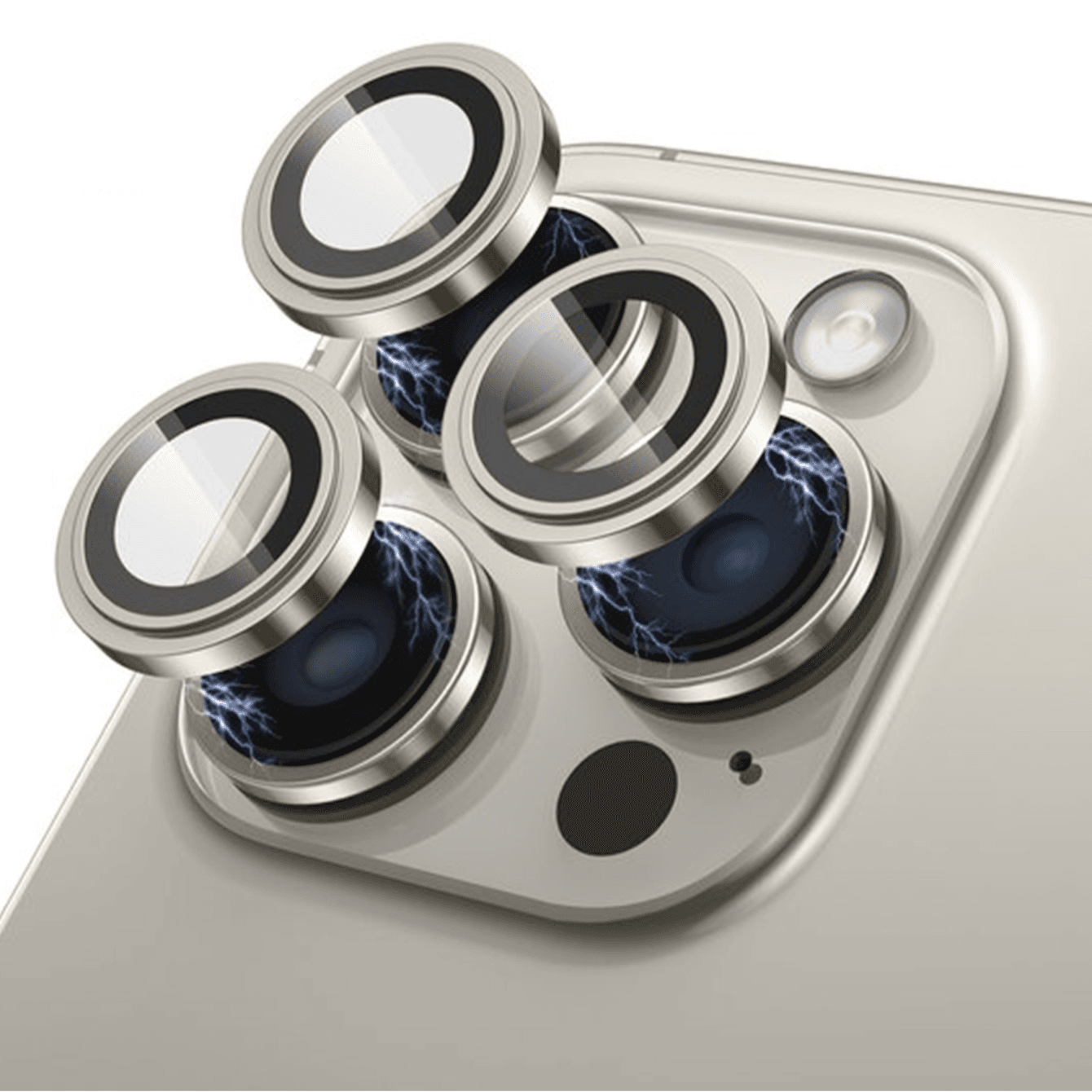 Green Lion 15 Pro Max Camera Glass Natural Titanium