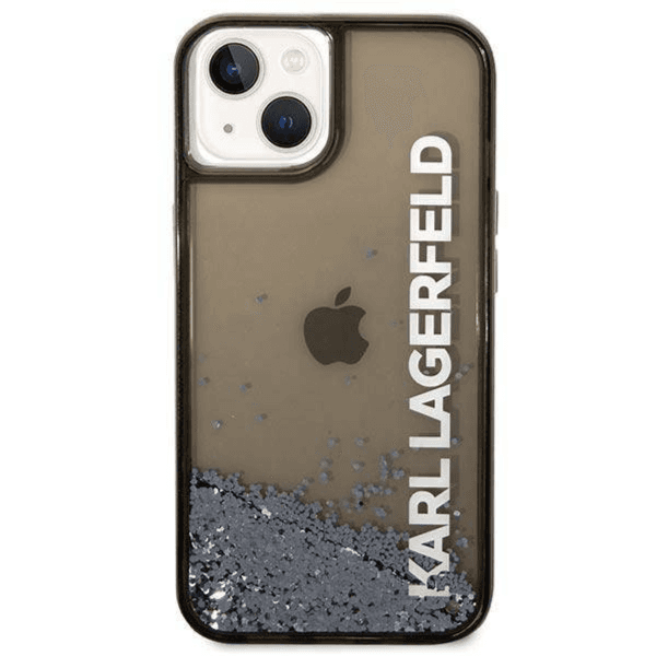 cover  IPhone 14  BLACKcover karl lagerfeld liquid glitter Elong