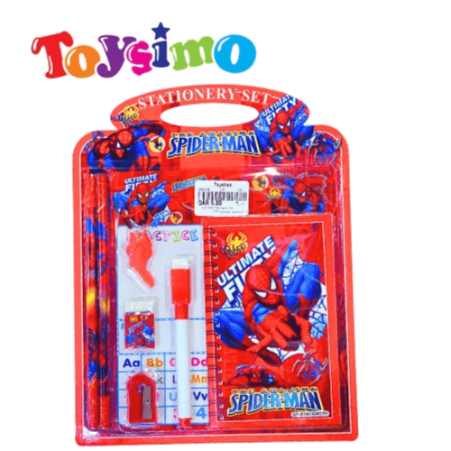 SpiderMan Generic  7 in One  School Stationery set