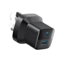 Anker 323 Charger, Fast Battery Charging, 33 Watts, Dual USB (USB-C (PD)/USB-A)- black