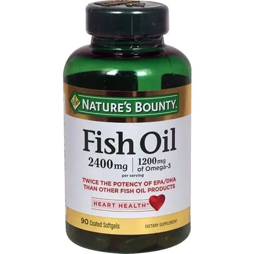 Nature's Bounty Fish Oil -- 2400 mg - 90 Softgels