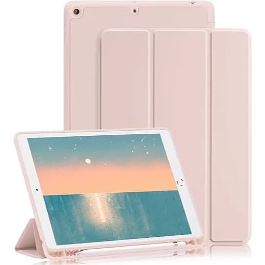 Book Cover Smart Case for iPad - Soft Pink