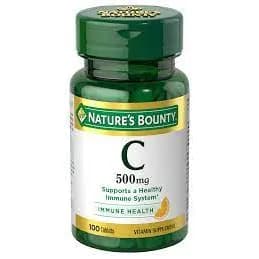 Nature’s Bounty Vitamin C  500 mg 100 Coated Caplets