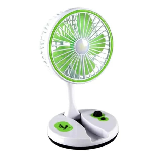 Rechargeable folding desk fan