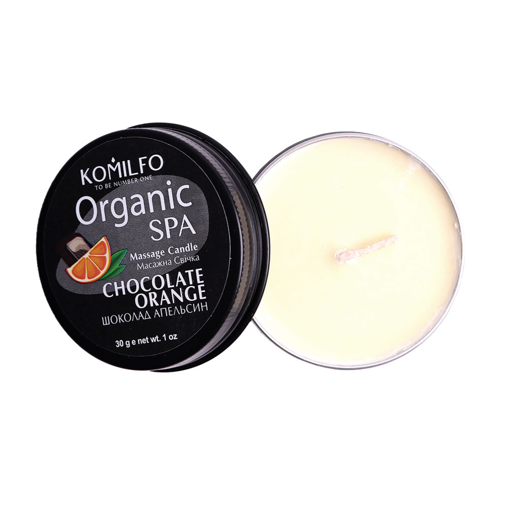 Komilfo Organic Spa Massage Candle Chocolate Orange