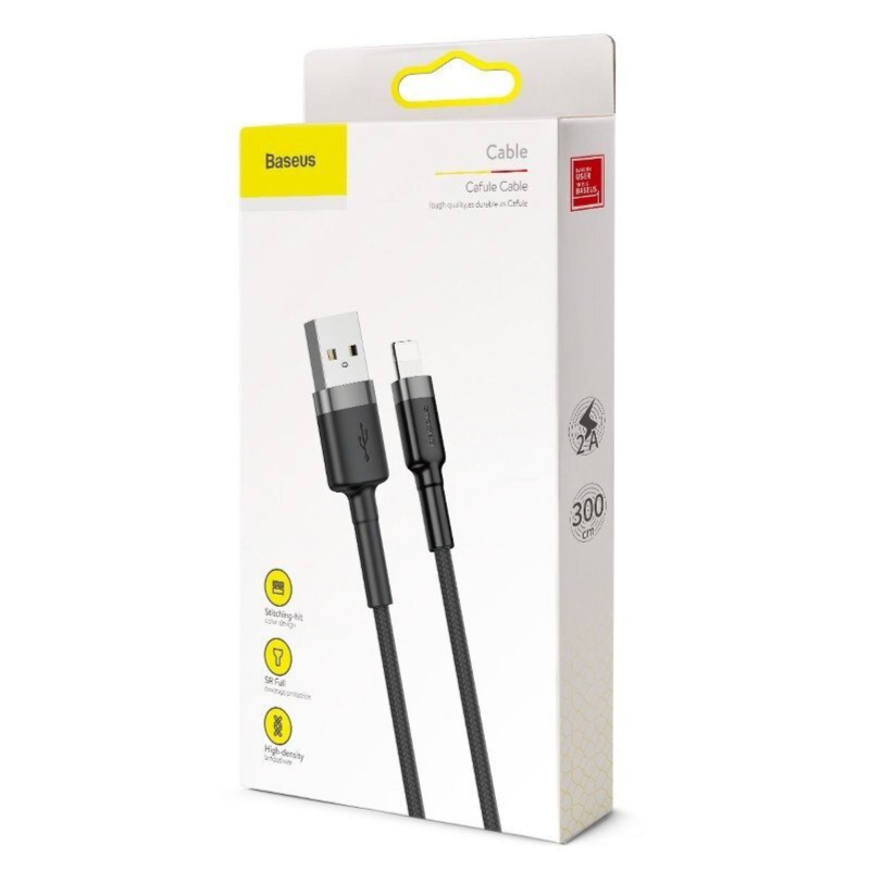 Baseus USB Lightning Cable 3meter iphone cable (CALKLF-RG1-2A)