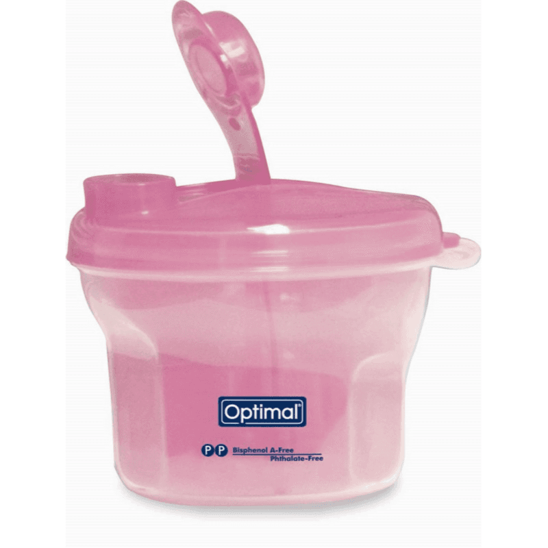 Optimal milk powder dispenser and snack storage 0+ months Pink color ref-OPB-1459(P)