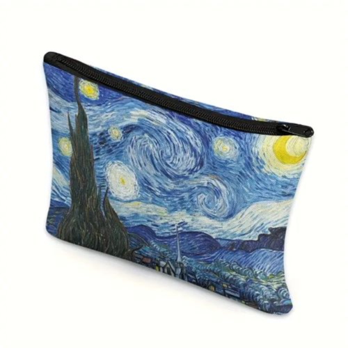 Van Gogh Starry Sky Print Makeup Bag