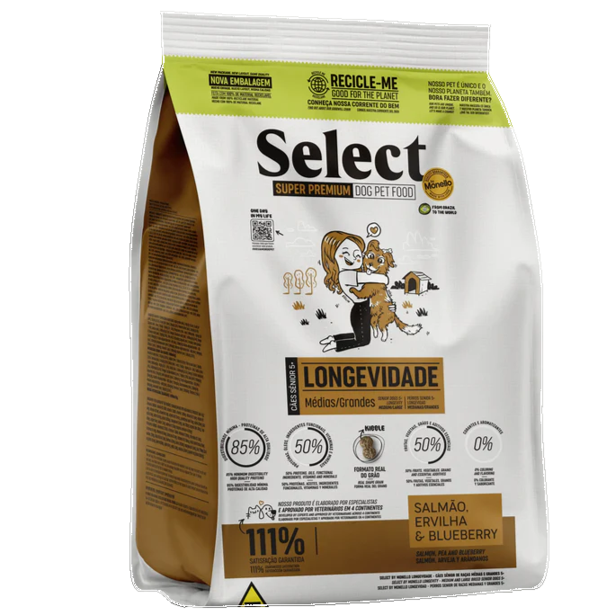 Select By Monello Longevity – Medium And Large Breed Senior Dogs 5+ 2kg