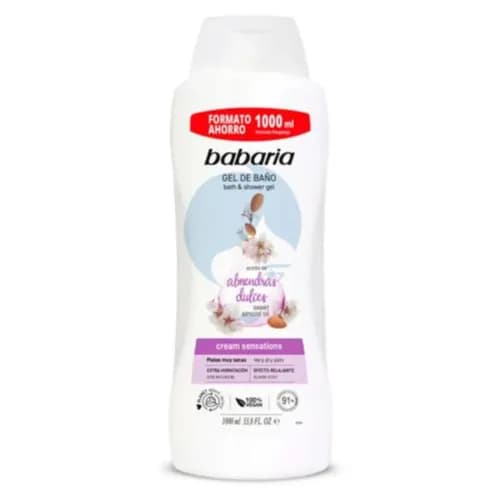 Babaria Bath & Shower gel Cream sensations with sweet almond oil for very dry skin 1000ml