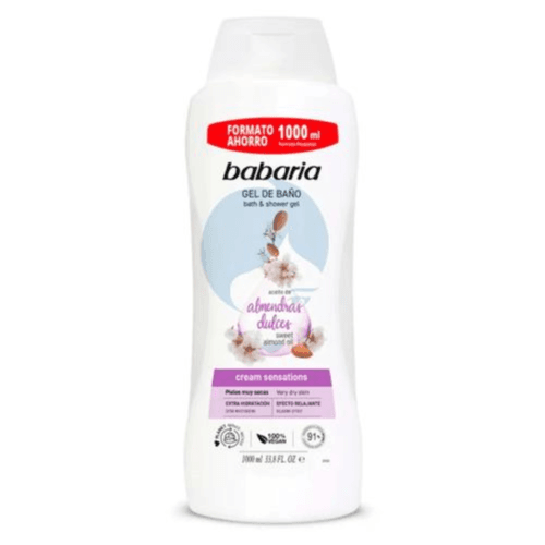 Babaria Bath & Shower gel Cream sensations with sweet almond oil for very dry skin 1000ml