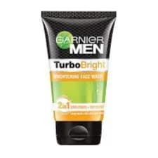 Garnier Men Turbo 2In1 Bright Brightening Face Wash 100Gm