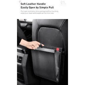 Baseus Large Garbage Bag For Back Seat Of  Cars Black