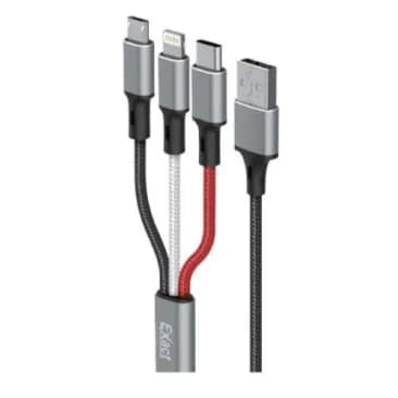 EXACT Faster charging cable 3in1 - 3feet