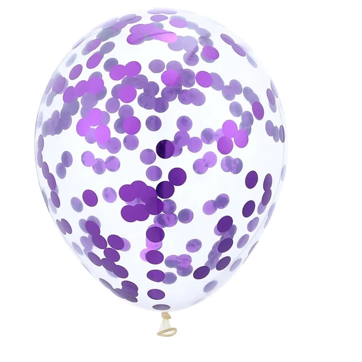 Purple Confetti Helium Balloon