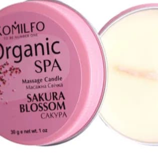 KOMILFO ORGANIC SPA MASSAGE CANDLE SAKURA BLOSSOM