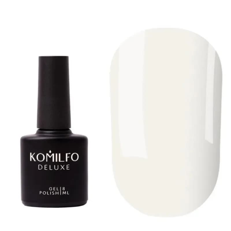 KOMILFO NO WIPE MILKY WHITE TOP 8ML GEL POLISH