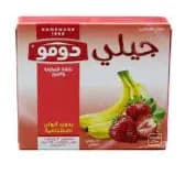 Domo Strawberry & Banana Jello-halal 85g