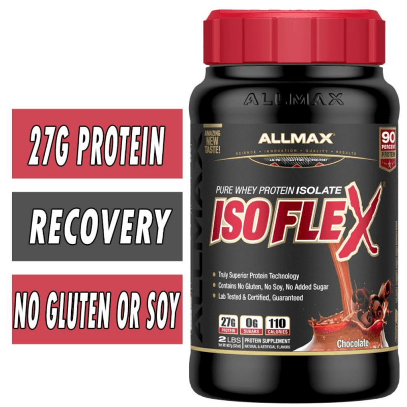 ALLMAX ISOFLEX Whey Protein Isolate, Chocolate  2 lb