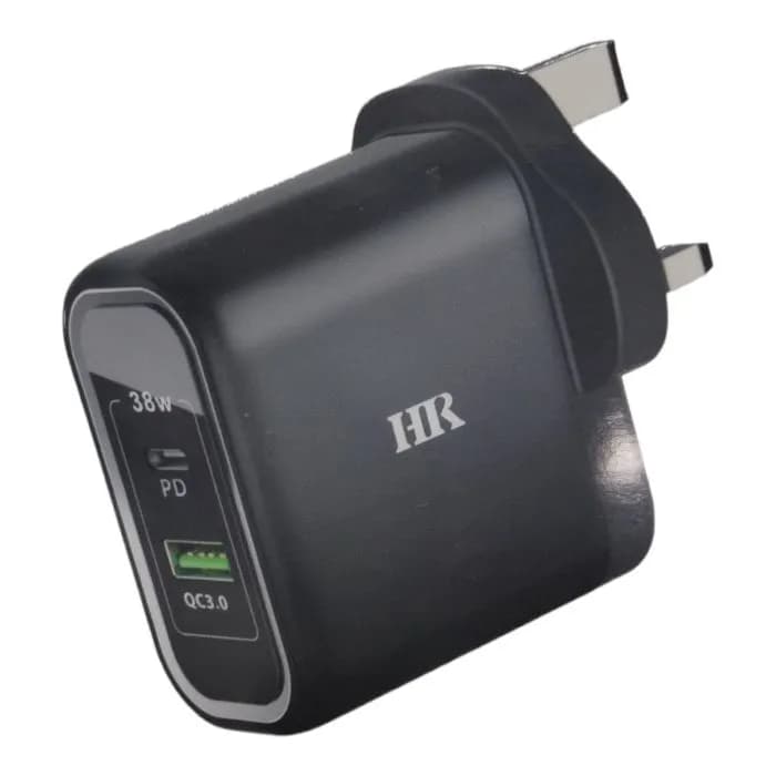 HR-38W PD+QC3.0 Dual Fast Charging Adapter HR-808PD