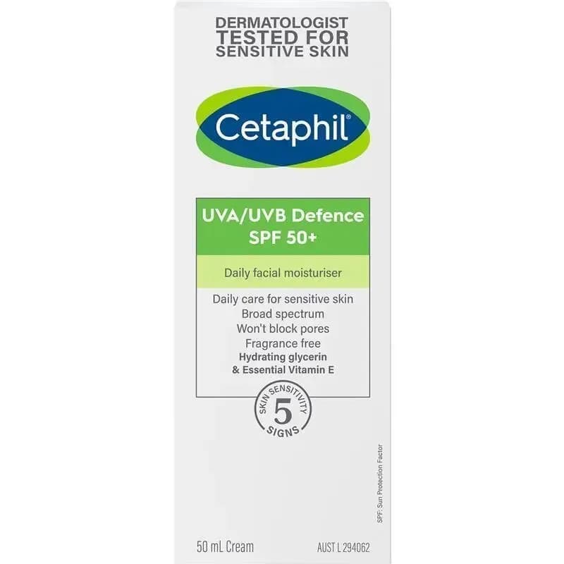 Cetaphil Uva/Uvb Defence Spf 50 Daily Facial Moisturiser