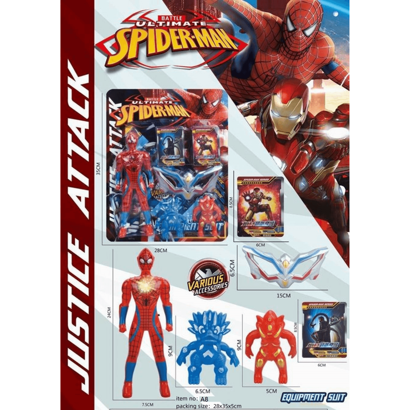 Justice Attack A8 Spider-Man Set