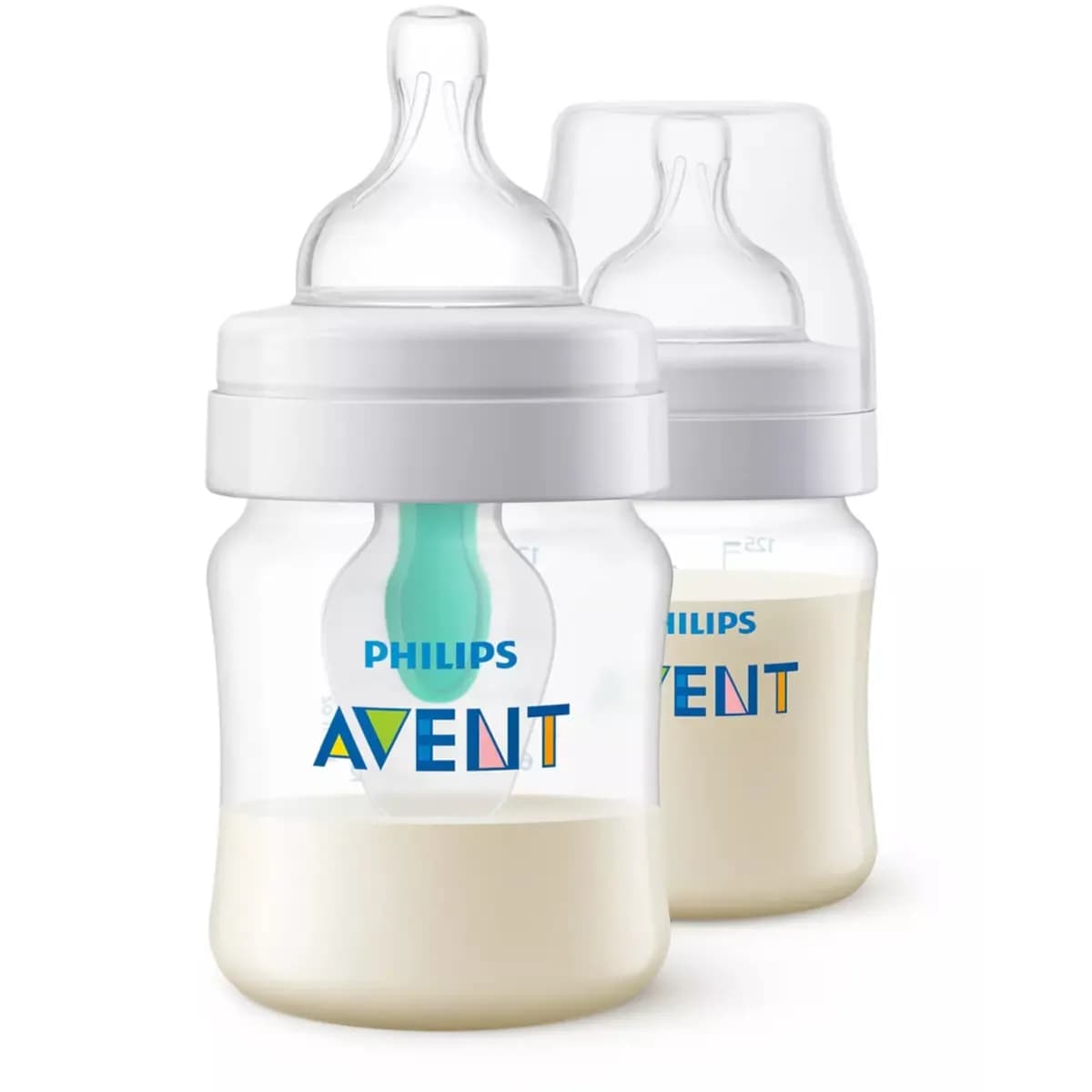 Philips Avent Anticolic With Airfree Vent 0m+ Feeding Bottle 125ml, Pack Of  Two - Scf810/24