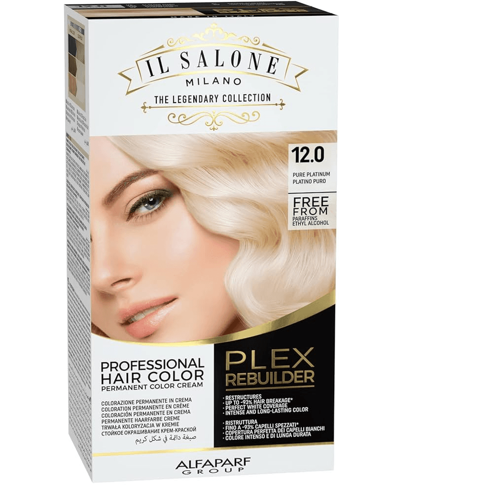 AlfaParf Plex Rebuilder Permanent Hair Color no: 12 Pure Platinum